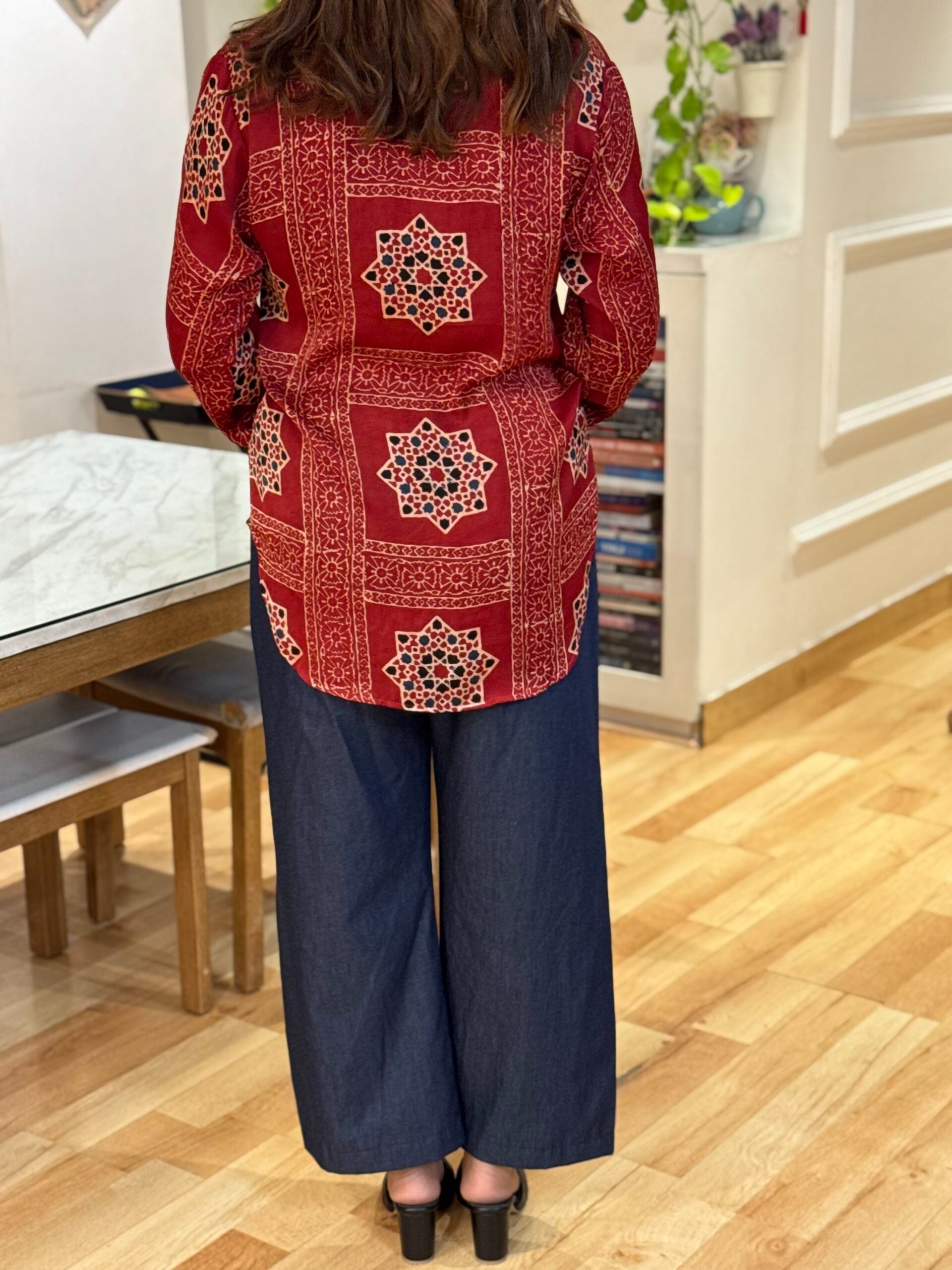 Sahiba Ajrakh Print Maldhari Heritage Shirt