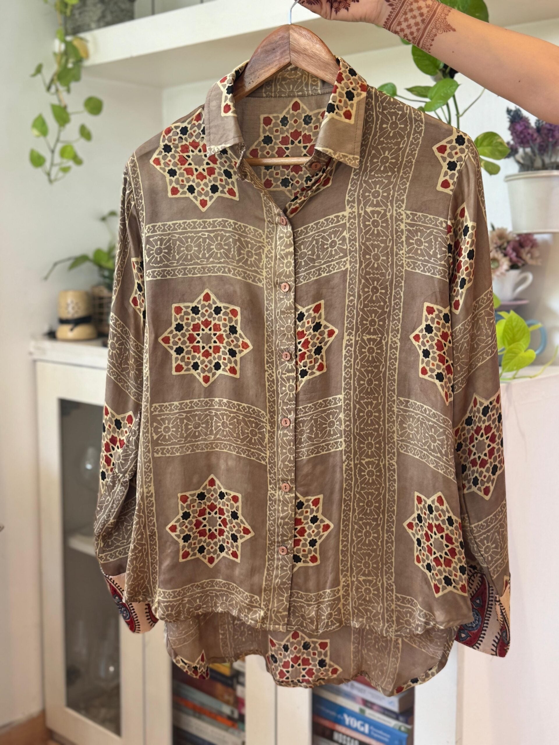Sahiba Ajrakh Print Maldhari Heritage Shirt