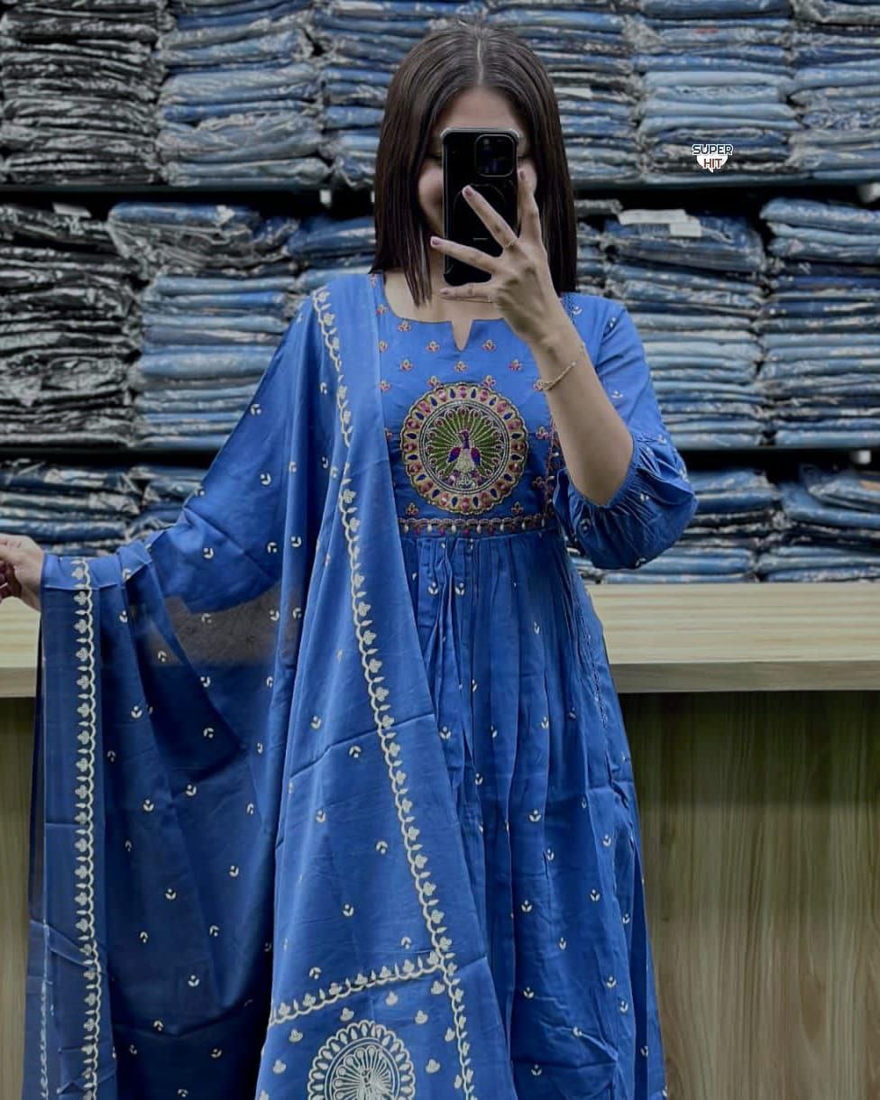 Radiant Orange Mal Cotton Kurta Set