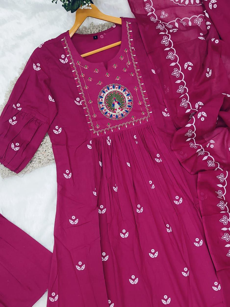 Radiant Orange Mal Cotton Kurta Set