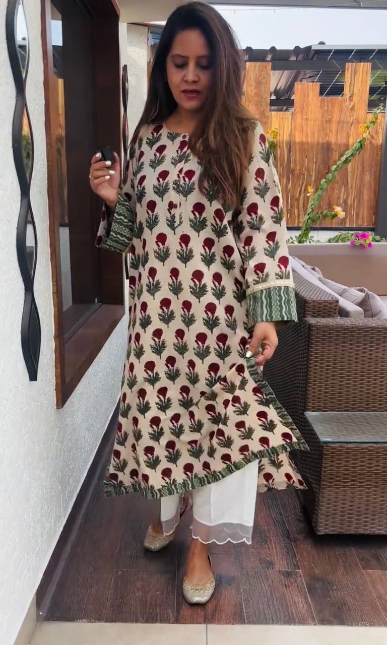 Rashmi Jaipur Print Cotton Kurta