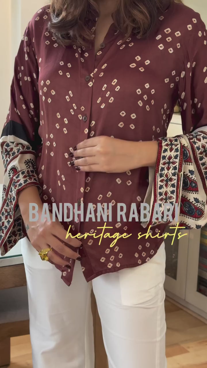 Tanya Bandhani Rabari Heritage Shirt