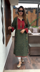 Meenu Ajrakh Print Cotton Kurta